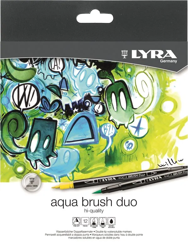 Lyra Aqua Brush Duo Marker 12 pcs