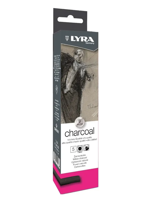 Lyra Charcoal Thick 7-9mm Box 5 pcs