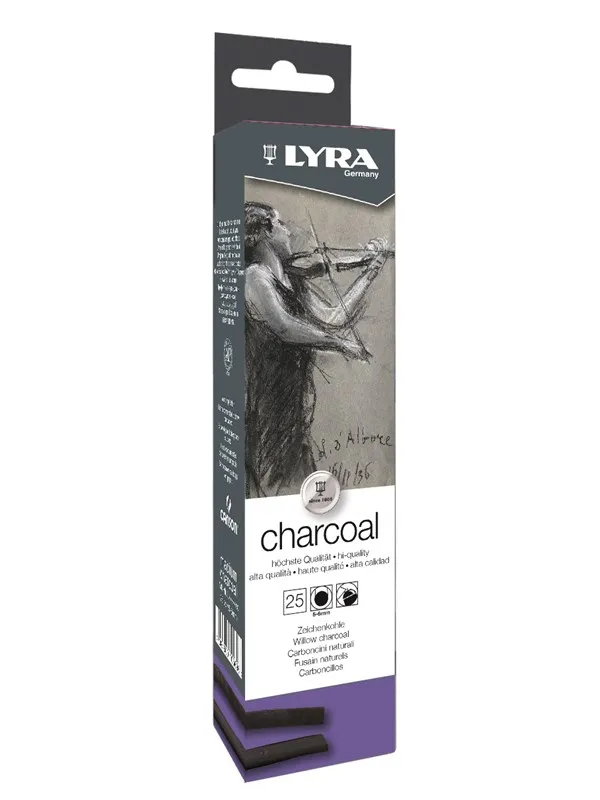 Lyra Charcoal Medium 5-6mm Box 25 pcs