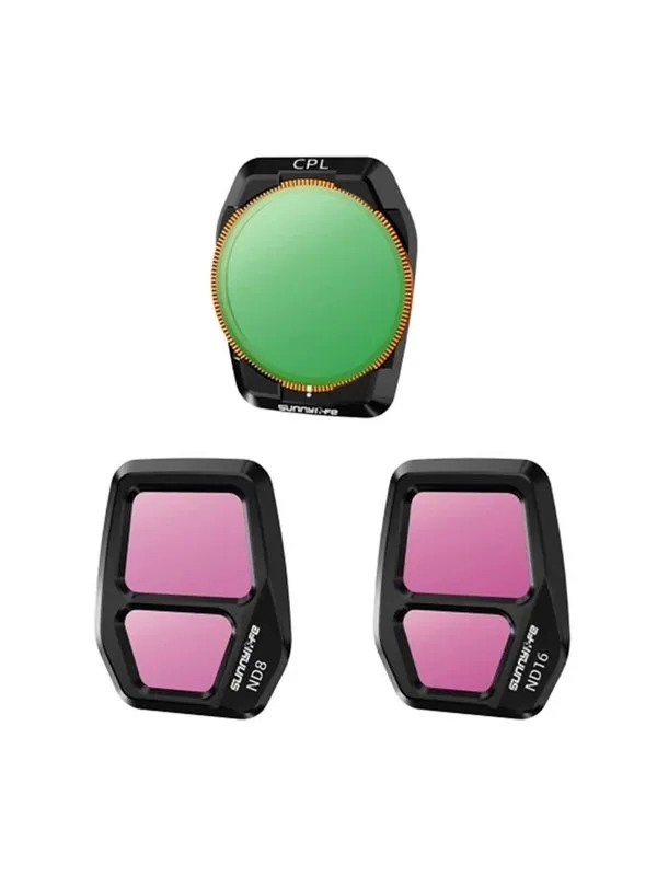 Sunnylife A3S-FI925CPL Adjustable Lens Filter Set CPL ND8 ND16 for Air 3S 3pcs