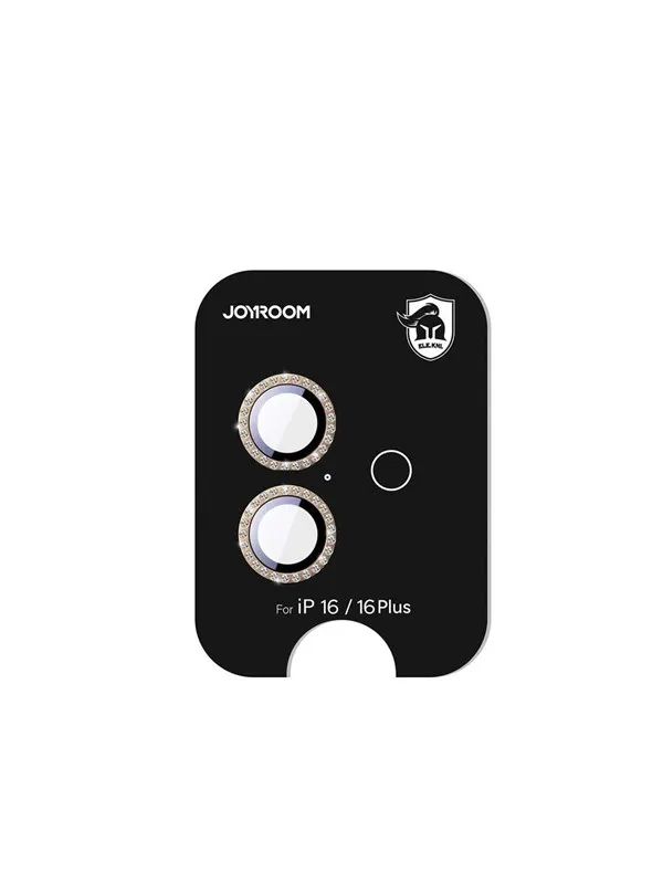 Joyroom JR-MSF0306 Glass Screen Protector for iPhone 16 Pro/16 Pro Max Lenses - Brown