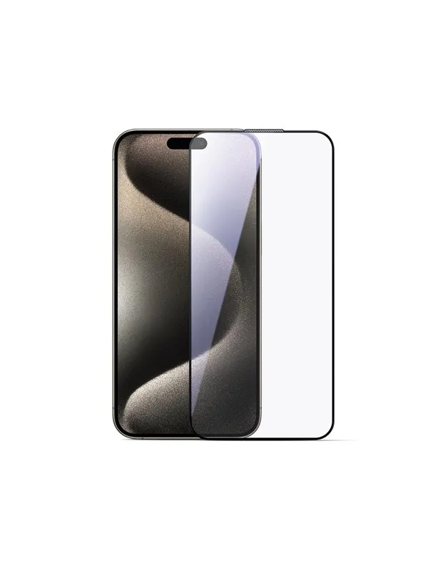 Joyroom JR-MLG0278 2.5D HD Dustproof Tempered Glass with Black Frame for iPhone 15 Plus/16 Plus