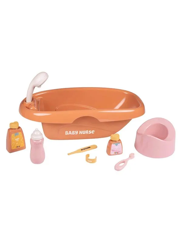 Smoby Baby Nurse Doll Bath Set - 9pcs.