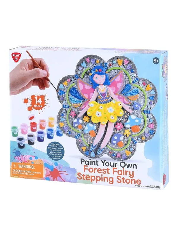 PLAY go Paint Your Own Forest Fairy on Stone Paint Set - 14pcs.