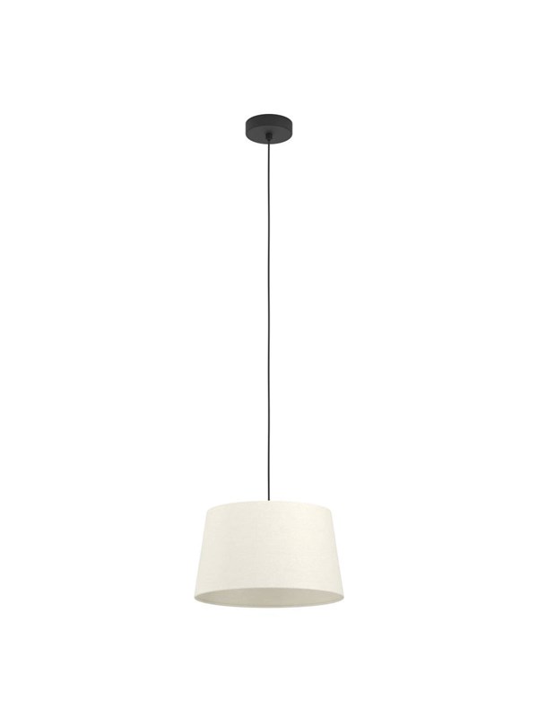 EGLO FEBRES PENDEL E27 SVART/HVIT