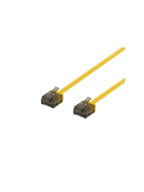 Deltaco patch cable - 50 cm - yellow - Gul - 0.5m