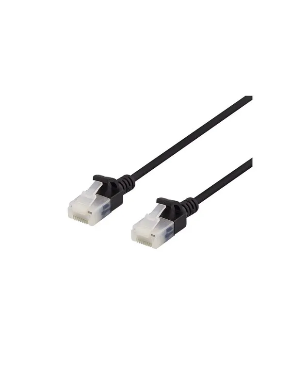 Deltaco patch cable - 50 cm - black - Svart - 0.5m