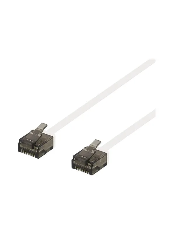 Deltaco patch cable - 1.5 m - white - Hvit - 1meter