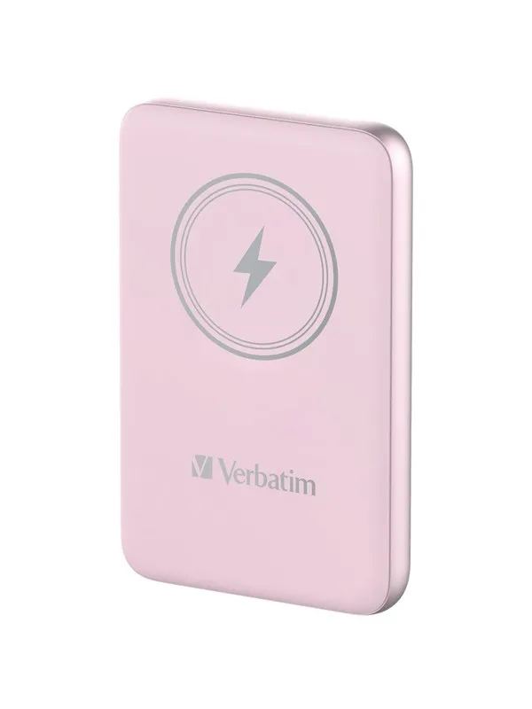 Verbatim Charge 'n' Go wireless power bank - magnetic mount - Li-pol - 24 pin USB-C - 20 Watt Nødlader - 10000 mAh