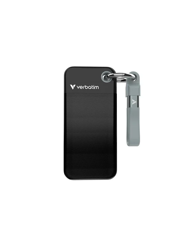 Verbatim Pocket SSD - 1TB - USB 3.2 Gen 2 - Svart / Grå