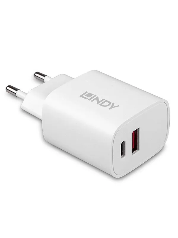 Lindy 20W USB Type A & C Charger