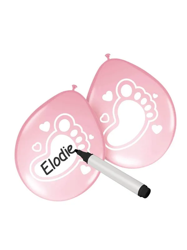 Folat BV - Writable Balloons Birth Girl 6 pcs.