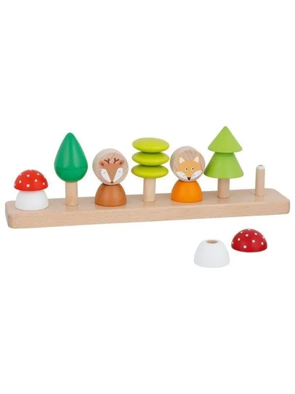 Goki Wooden Color and Shape Sorting Game