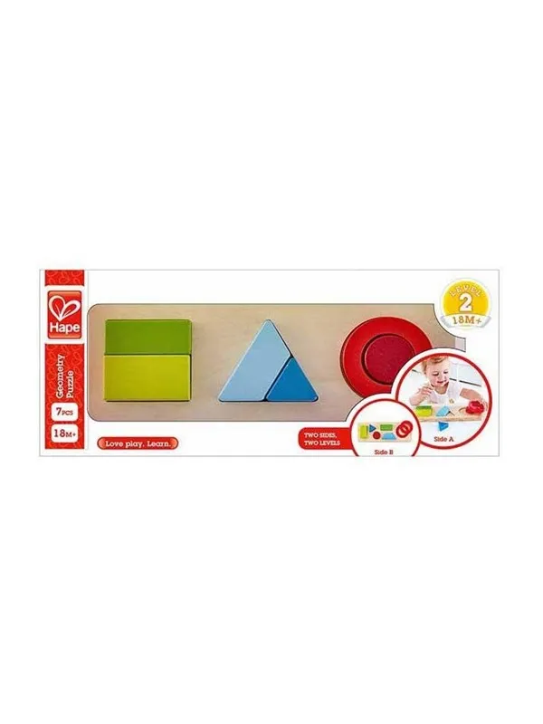 Hape - Geometry Shape Puzzle - 7pcs.