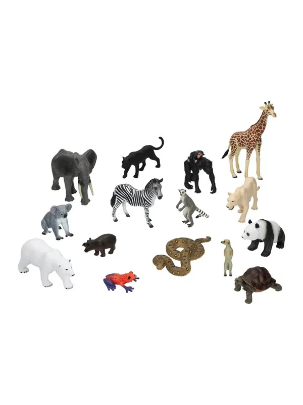 Mojo Wildlife Animals School Package 15pcs.
