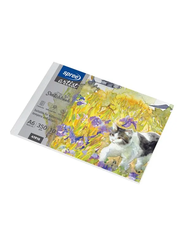 SPREE Drawing pad 350g. 10 sheets. A6 150*100mm.