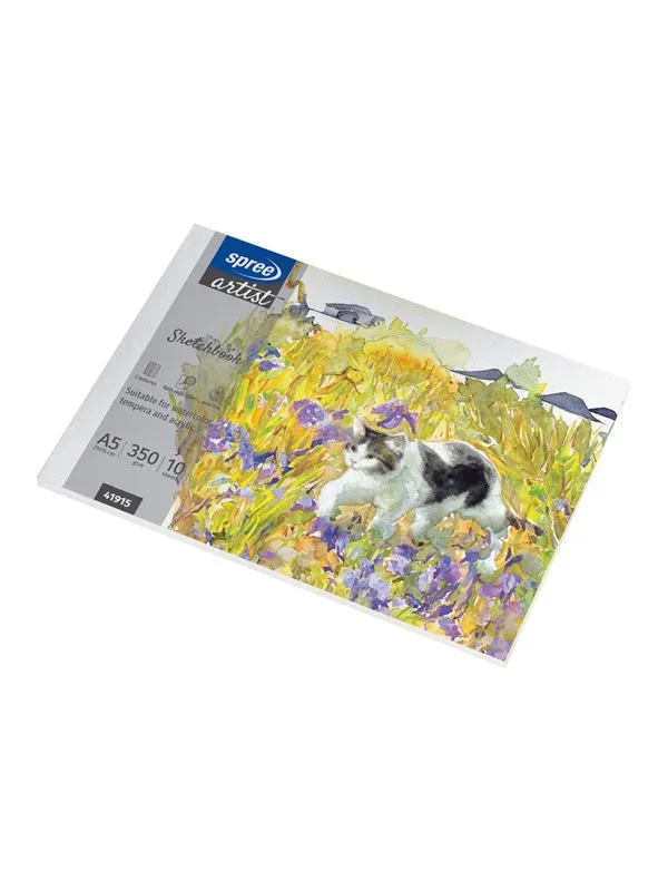 SPREE Drawing pad 350g. 10 sheets. A5 210*150mm.