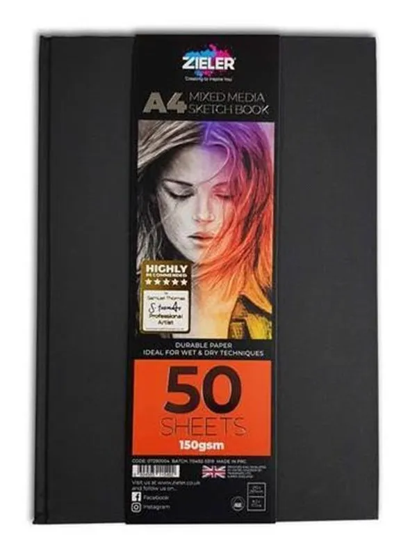 Zieler Sketchbook Hardcover A4 150g.