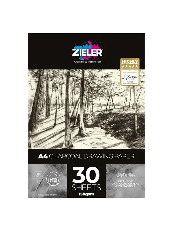 Zieler Drawing pad A4 for charcoal drawing etc.