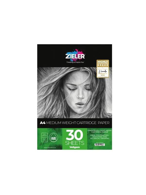 Zieler Sketch pad A4 30 sheets 140g.