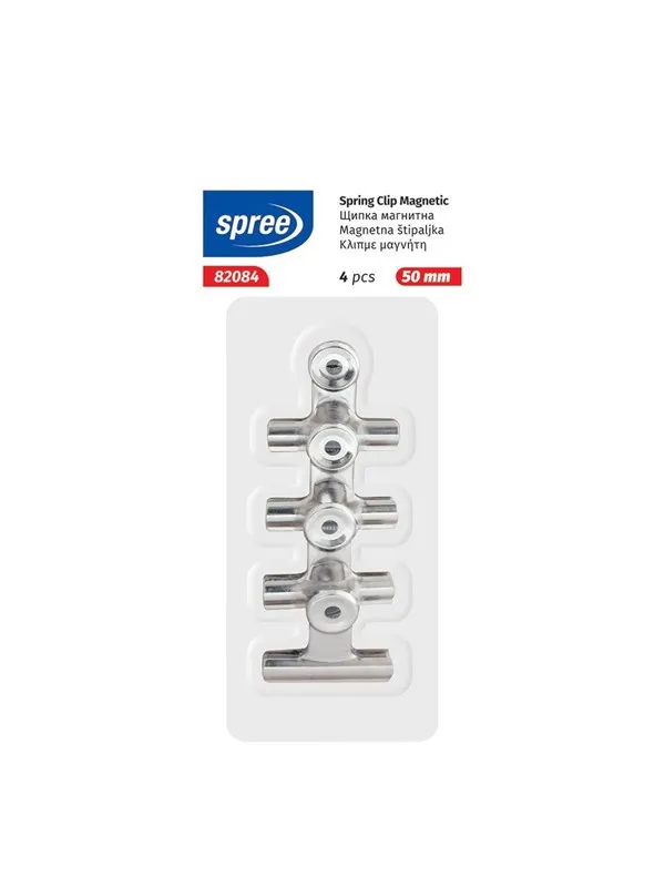 SPREE Paper clip Bulldog with magnet 50 mm 4 pcs