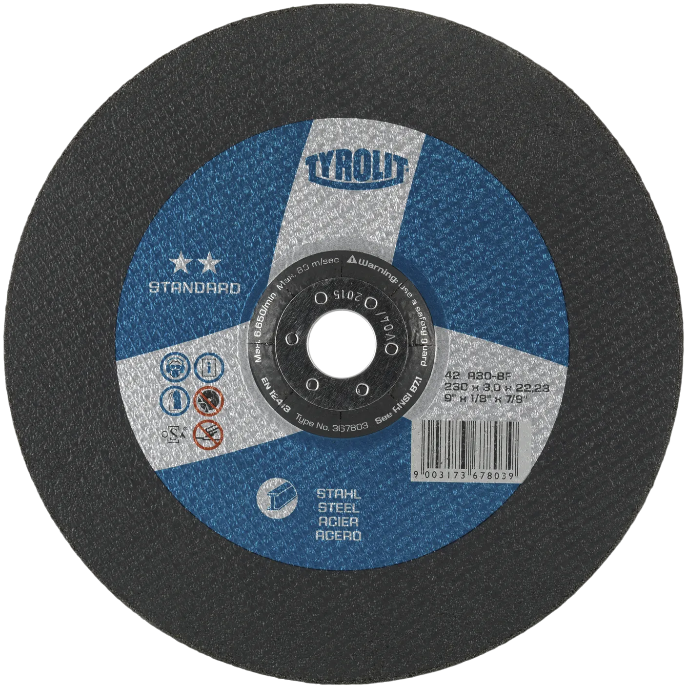 Kappeskive Standard 42X ø230×3 A30S-BF