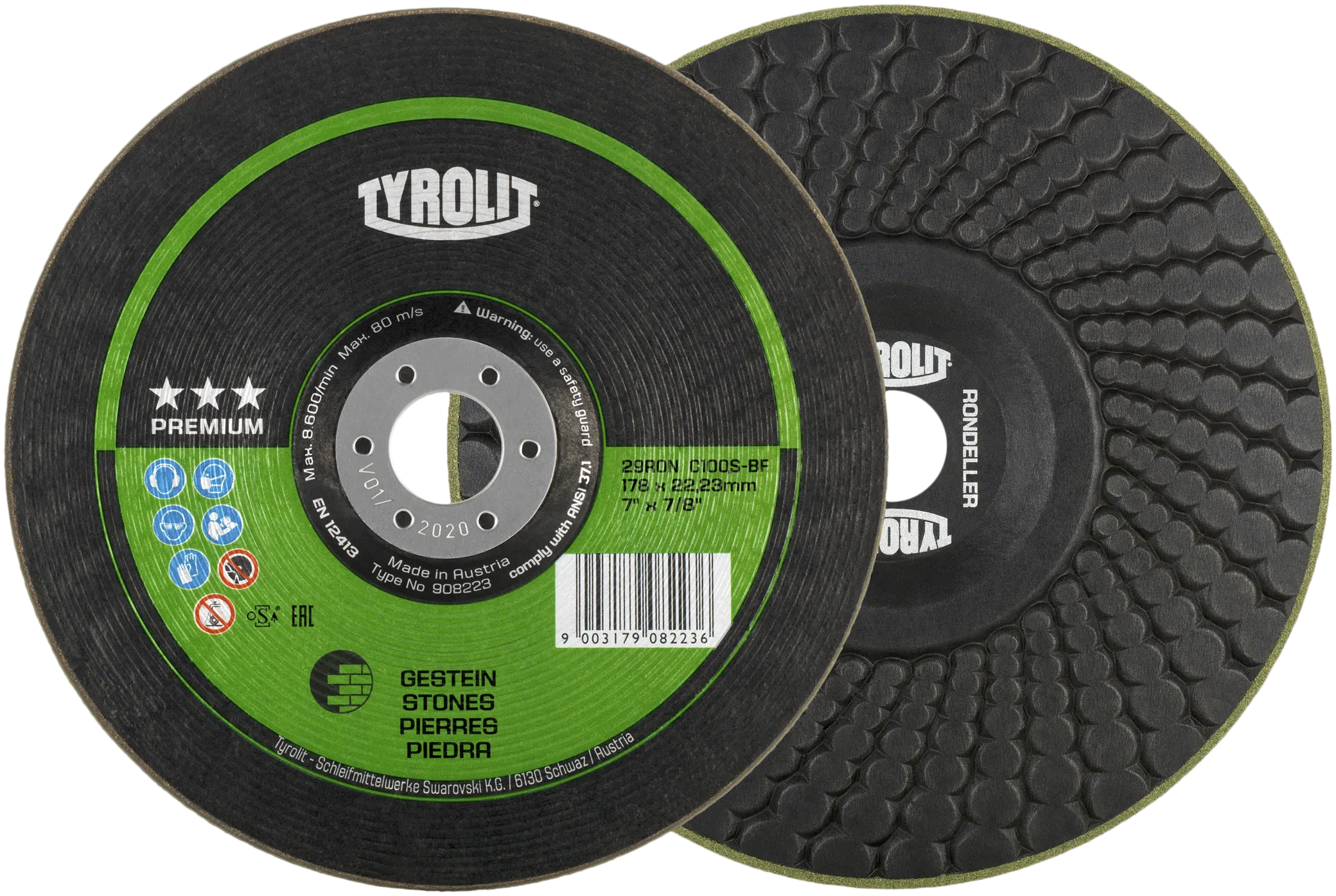 Sliperondell Premium 29RON ø115 C36S-BF