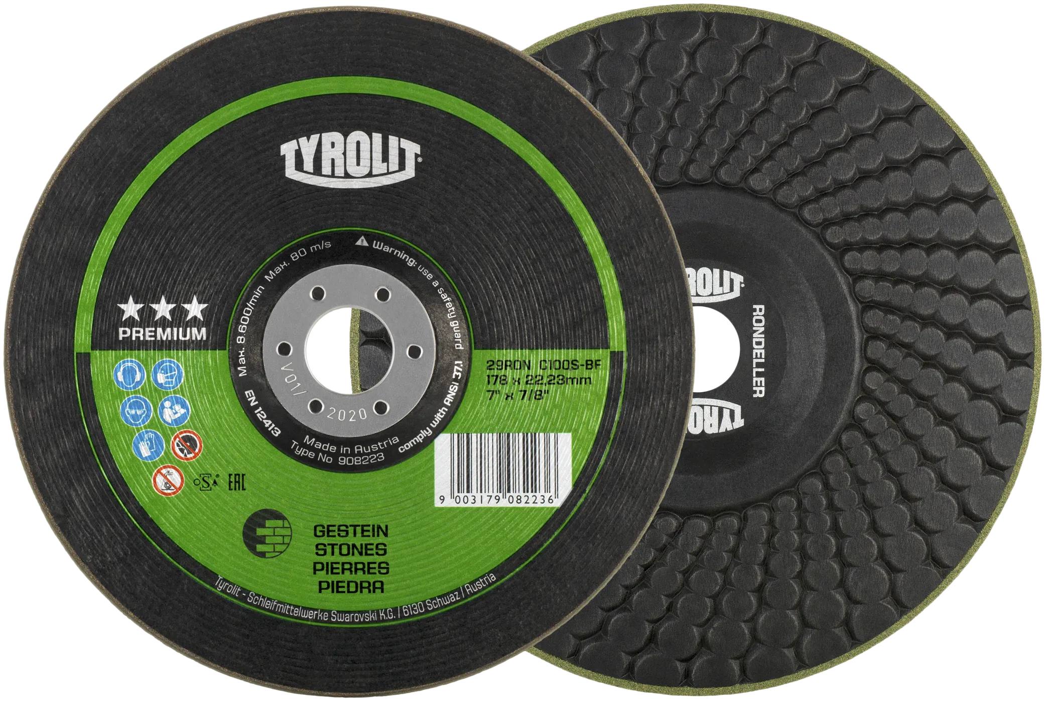 Sliperondell Premium 29RON ø178 C60S-BF