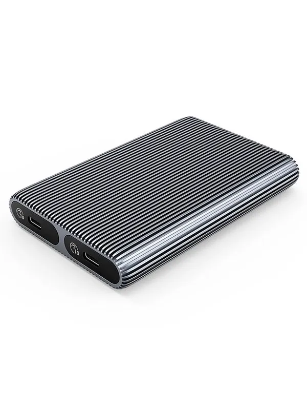 ORICO AM2C3-2N Dual Disk Caddy for Two M.2 NVME USB-C 3.2 10Gb/s Drives - Gray