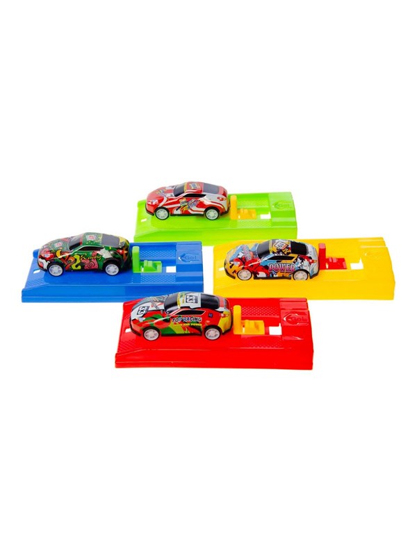 LG-Imports Metal Car with Shootout Race Track