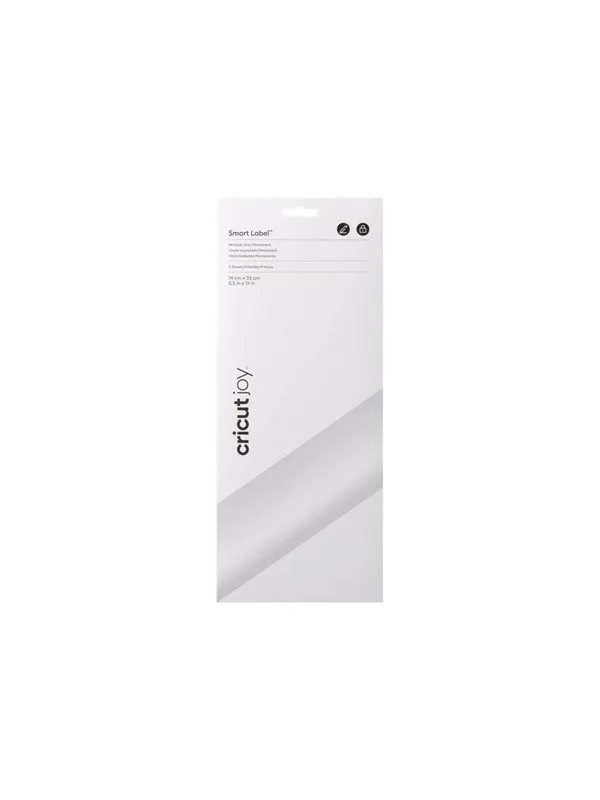 Cricut Joy Smart Label - craft material - 14 x 33 cm - 4 sheets - white - vinyl