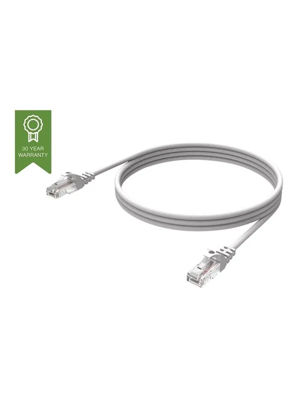 Vision Techconnect - network cable - 50 cm - white - Hvit - 0.5m