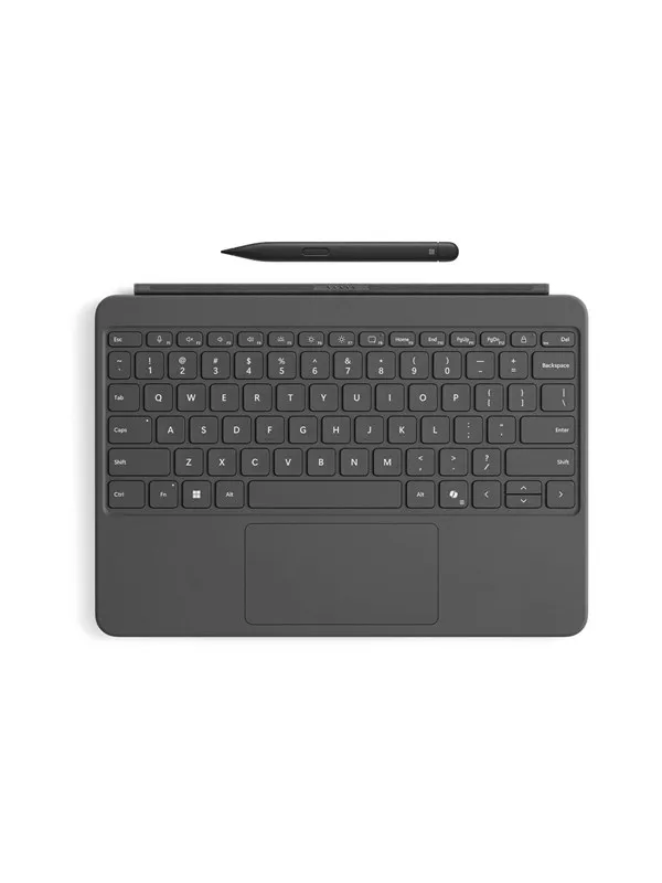 Microsoft Surface Pro Keyboard - 12-inch - keyboard full size - with touchpad accelerometer - slate - with Slim Pen Input Device - Tastatur - Grå