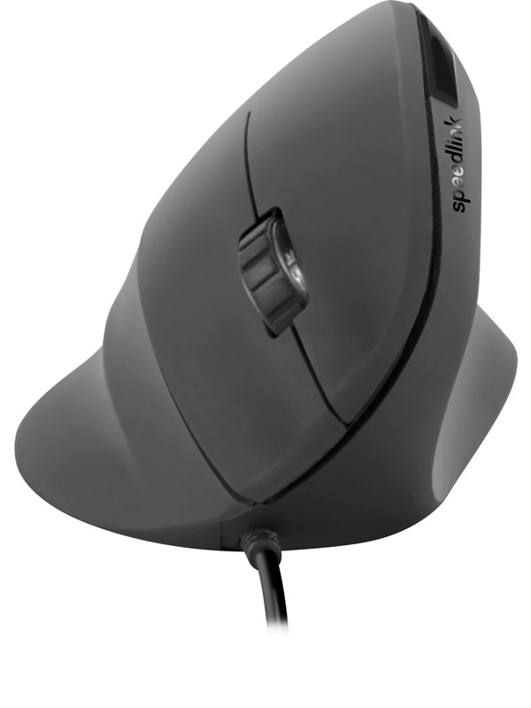 Speed-Link Piavo Ergonomic Vertical USB Mouse - Ergonomisk mus - 5 - Svart