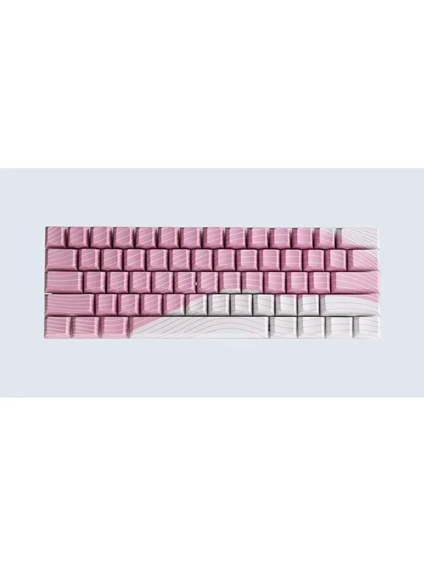 Wooting Magnetic Waves ANSI Keycaps - Blossom Pink edition - Tastehetter - Engelsk (USA) - Rosa