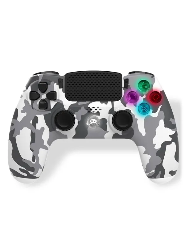 Freaks And Geeks Wireless Controller for PS4 with 3.5mm jack slot - LED - White Camo - Wireless Controller - Sony PlayStation 4