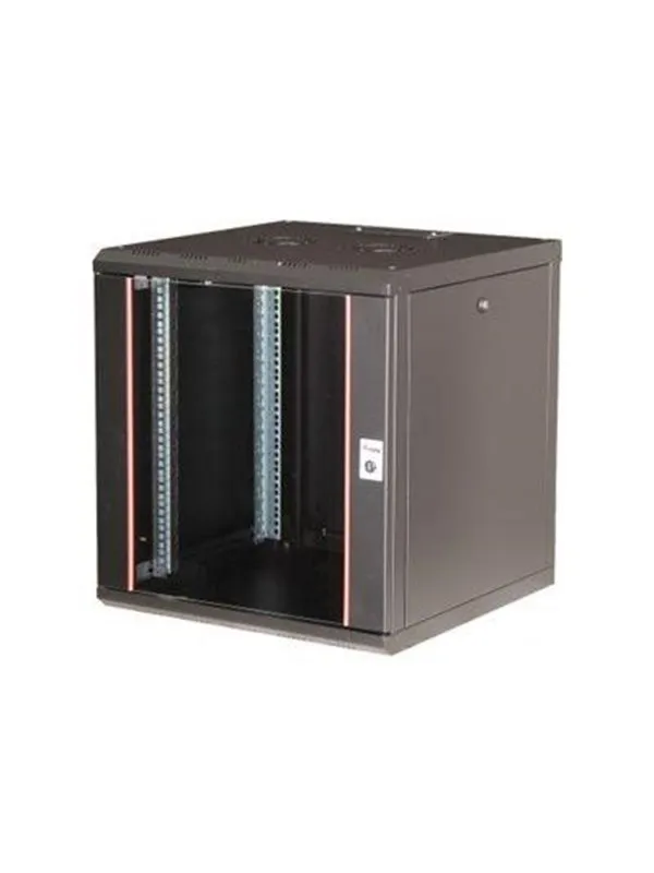 Equip Pro Mount - rack - 600x600 mm with glass door removable and lockable panels assembled - 12U