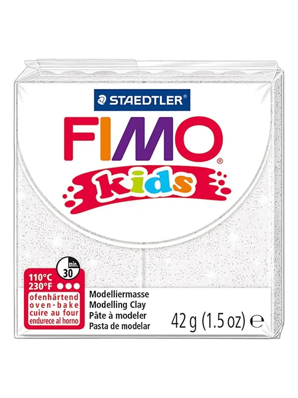 Fimo Mod. clay FIMO kids white glitter