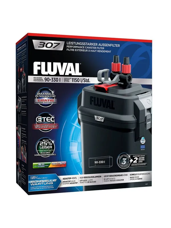 FLUVAL 307 External Aquarium Filter 330L