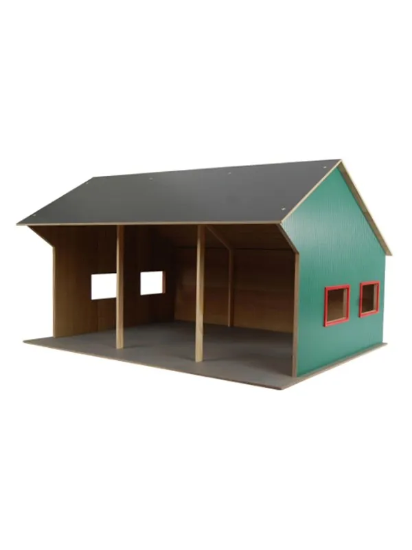 Kids Globe Agricultural Shed for 3 Vehicles 1:16