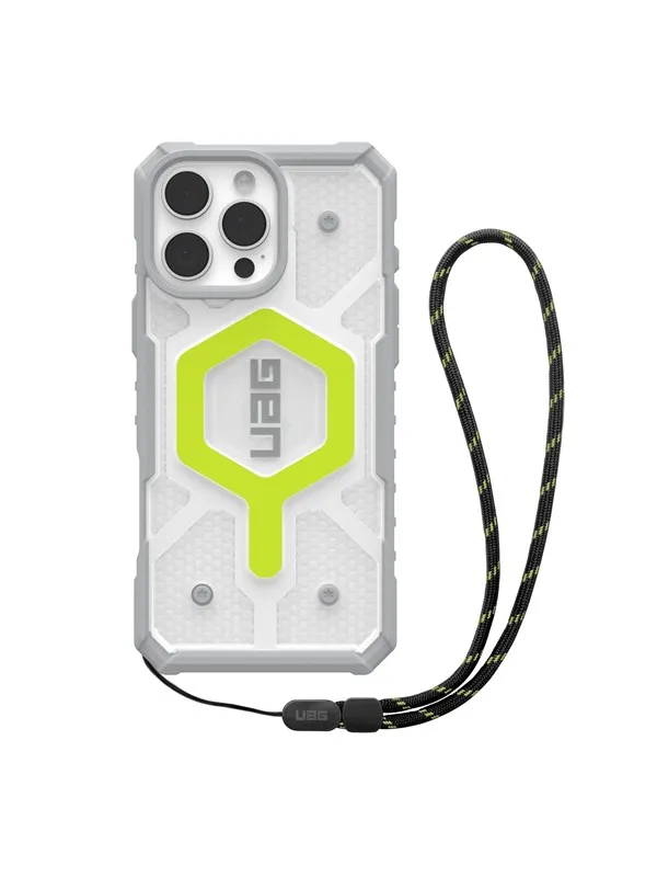 UAG Pathfinder Clear Magsafe Active Neon Lanyard - iPhone 16 Pro Max