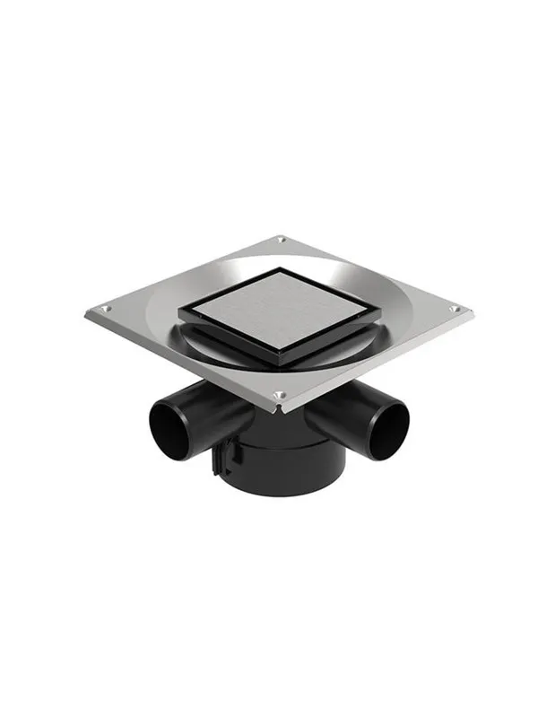 Unidrain Set 2 Square Custom 10x10 Ø110 mm vertical