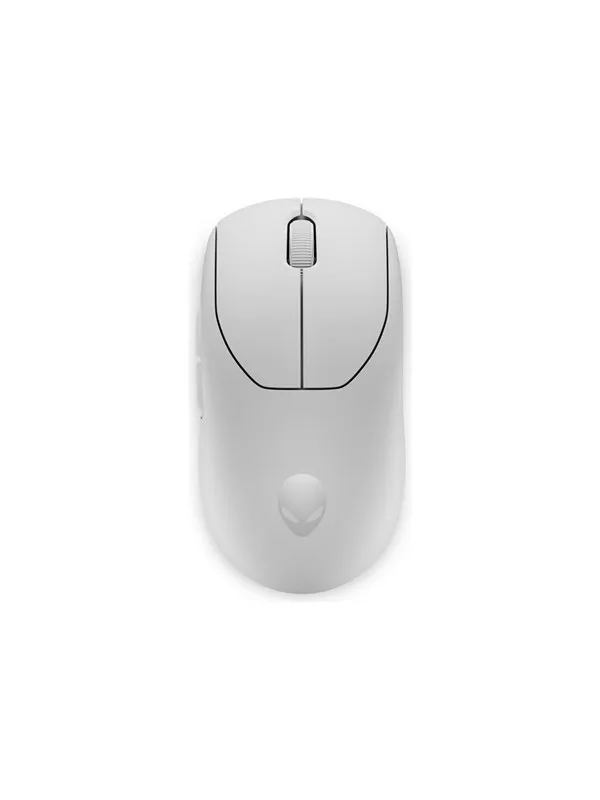 Dell Alienware Pro Wireless Gaming Mouse - mouse - USB 2.4 GHz - lunar light - Mus - Optisk - 6 - Hvit
