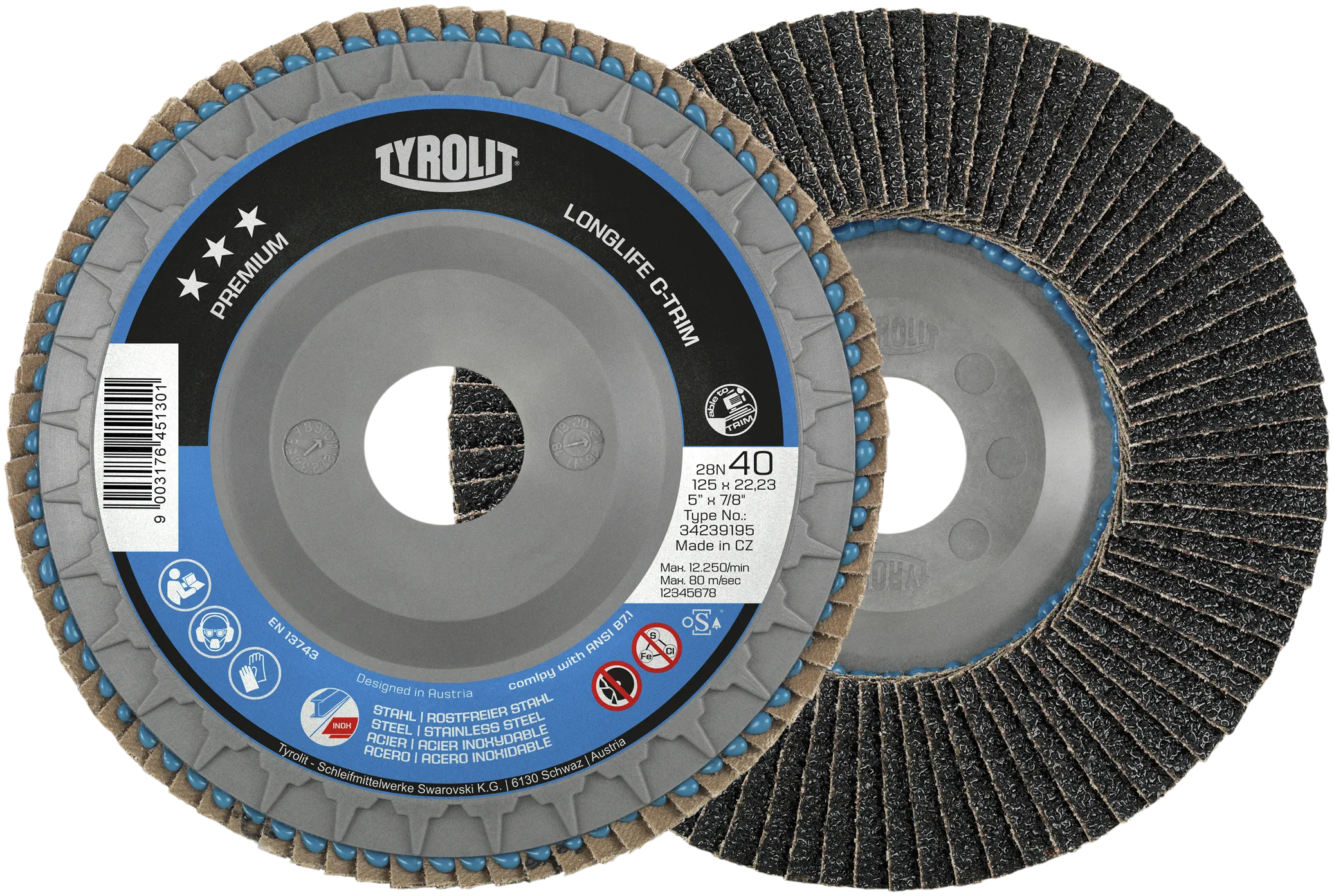 Lamellskive Premium 28SLN ø115 ZA80T-B