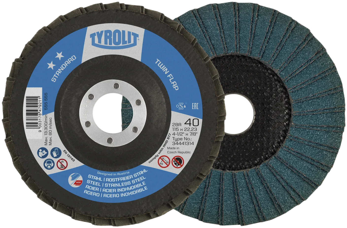 Lamellskive Standard 27XLA ø115 ZAZA80Q-B