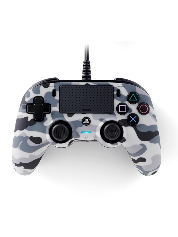 NACON PS4 Nacon Wired Compact Controller - Camo Grey - Wired Controller - Sony PlayStation 4