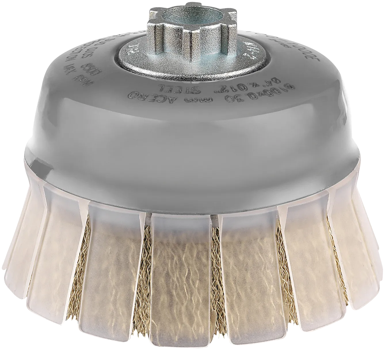 Kopstålbørste rett 6TDW 100×30×M14-2 SM0,3 SHIELD