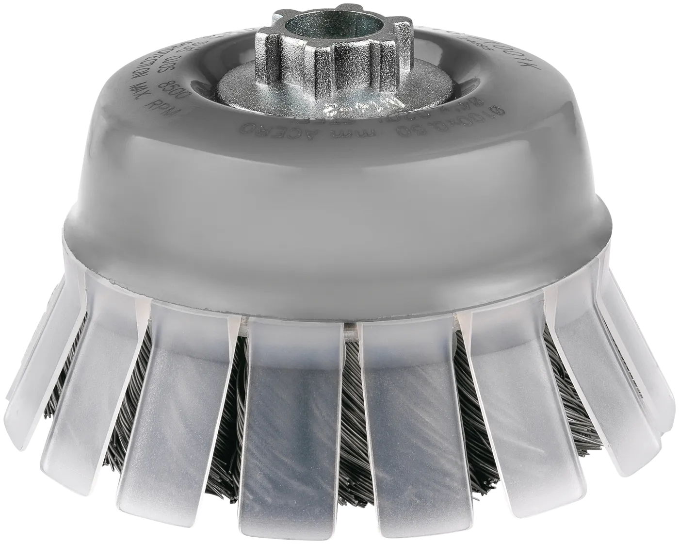 Kopstålbørste rett 6TDZ 80×25×M14-2 E0,5INOX SHLD.