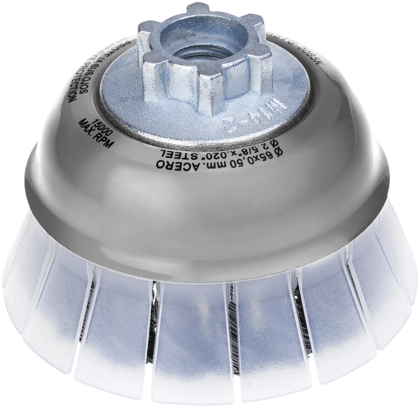 Kopstålbørste 11TDZ 65×20×M14-2 E0,5INOX SHIELD