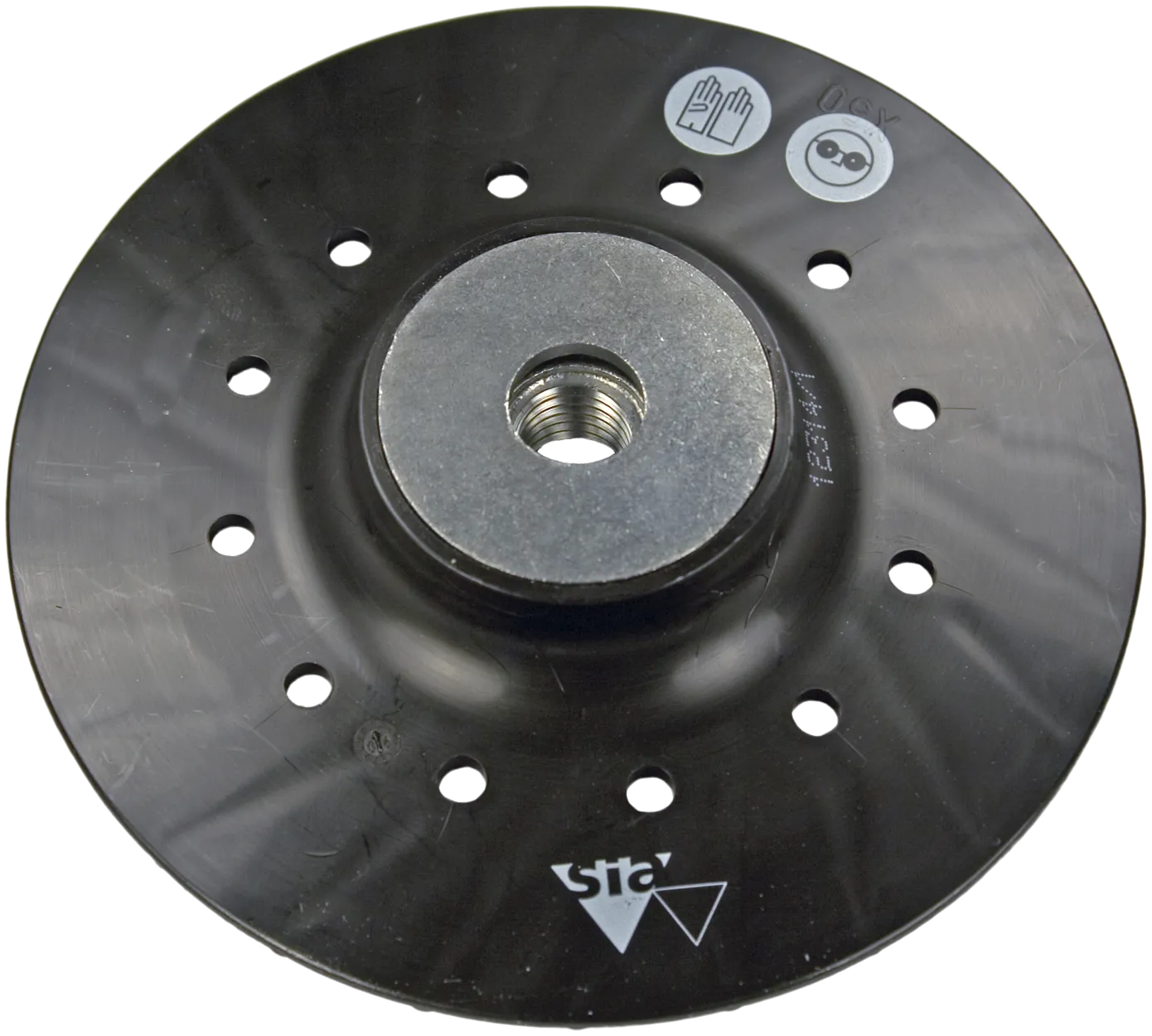 Bakplate til fiber rondell 180×5/8" turbo